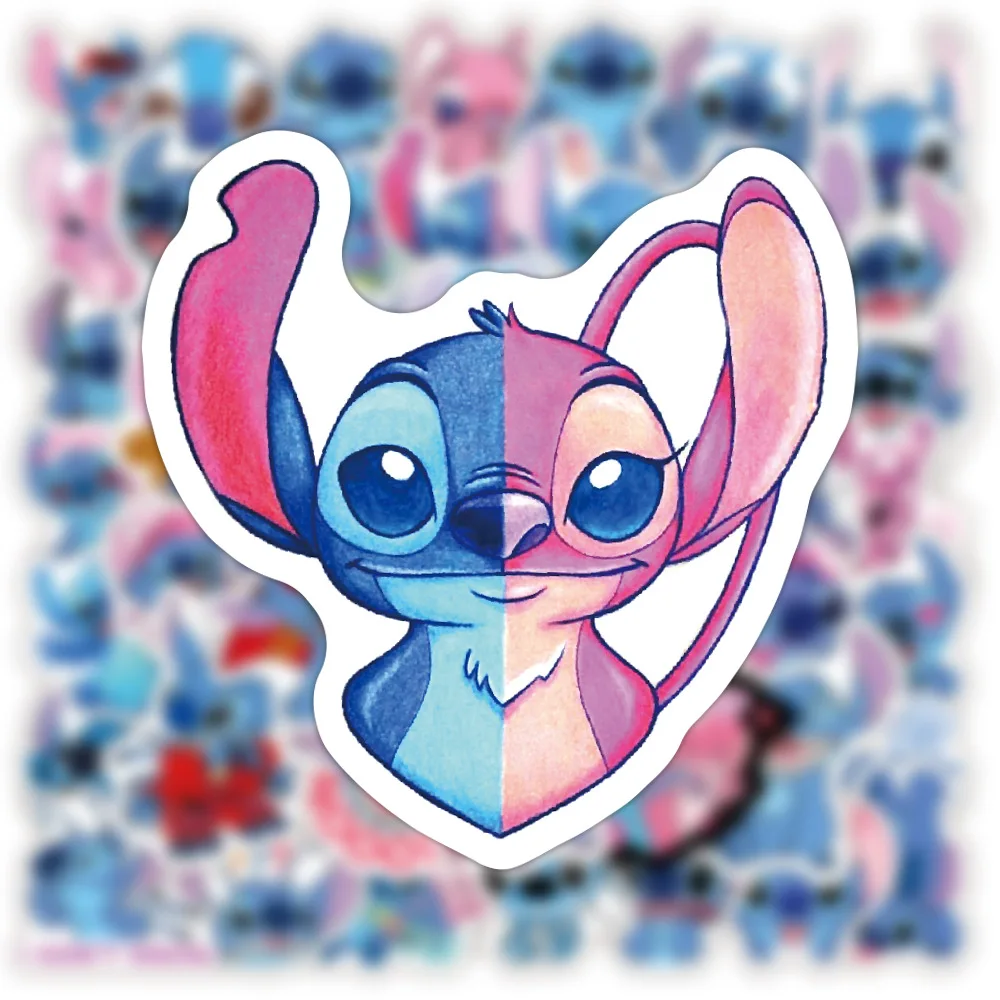 50pcs Cartoon Anime Stitch Doodle Kids Sticker