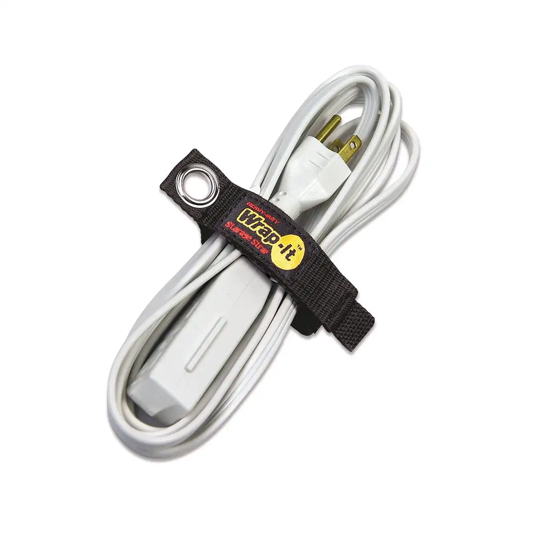 

Heavy-Duty Wrap-It Storage Straps 7" (4-Pack) - Black Polyprolylene Straps