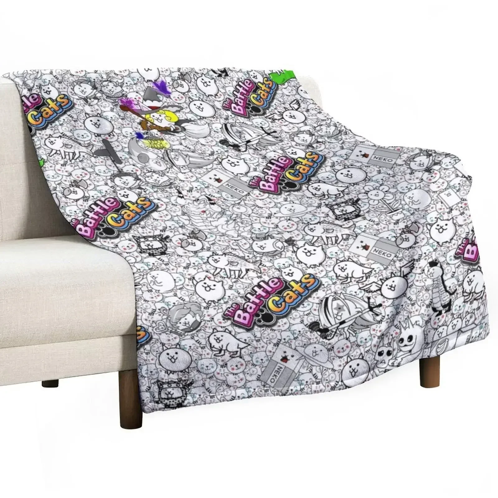 Battle Cats Throw Blanket Nap Blankets Sofas Of Decoration Blankets