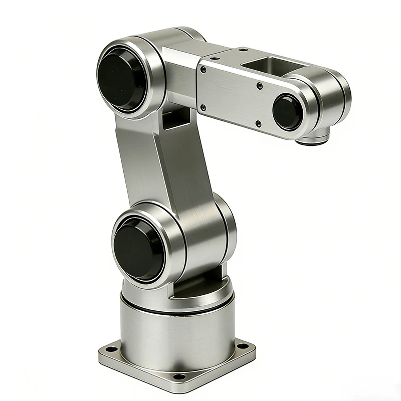 Custom Precision CNC Machining Service Stainless Steel Industrial Robotic Arm CNC Machined Multi-Joint Manipulator