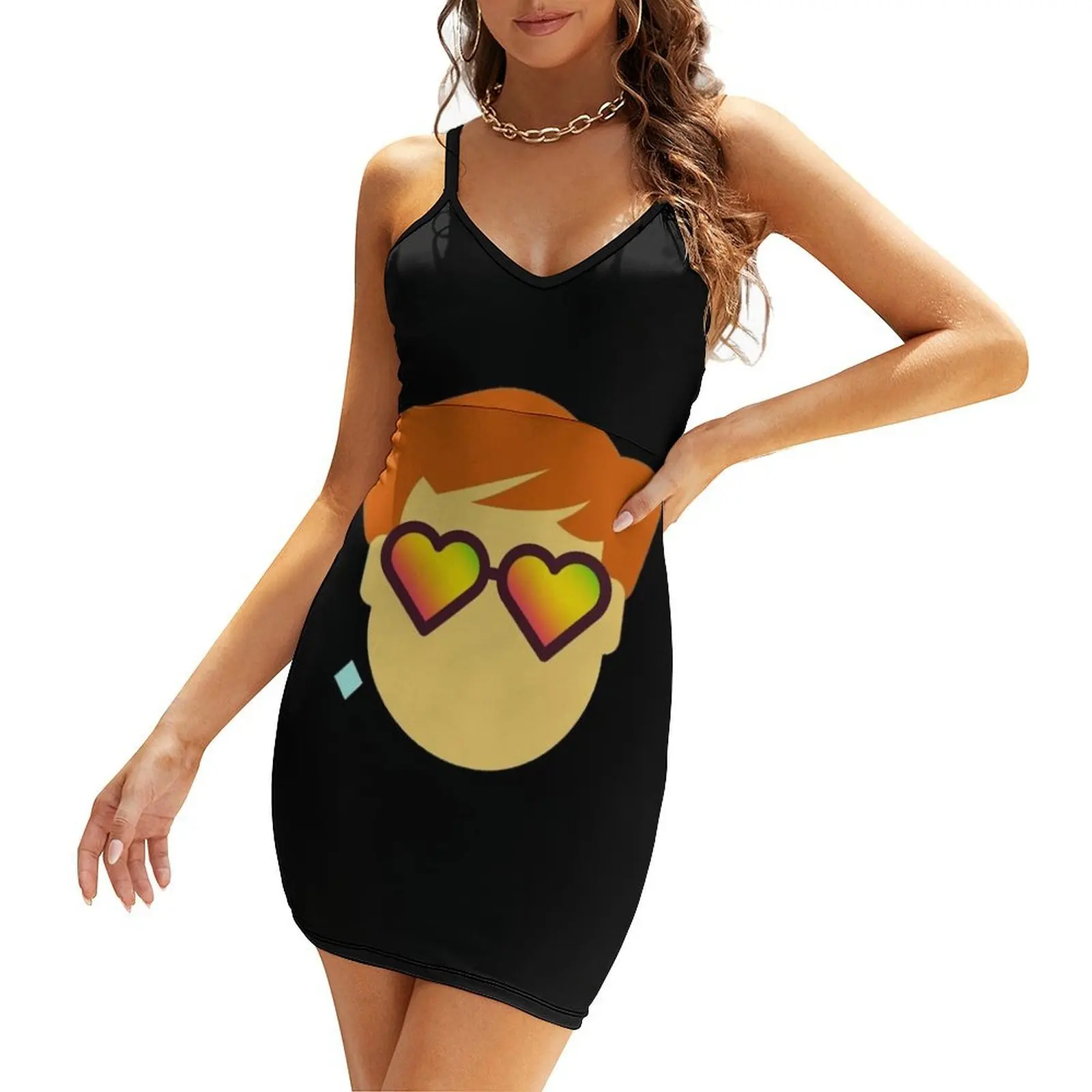 

Face Singer Man Elton Music John Legend Fenomenal Sling Dress dress for women elegant women's dresses sale Party dresses