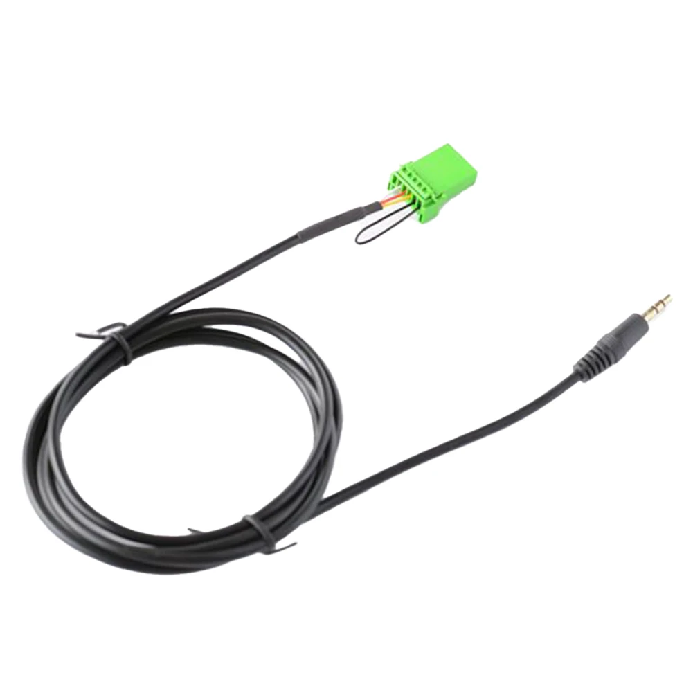 3.5mm Audio Extension AUX Audio Cable Car Audio System 150CM Cable Length 6Pin Socket Easy Installation Process