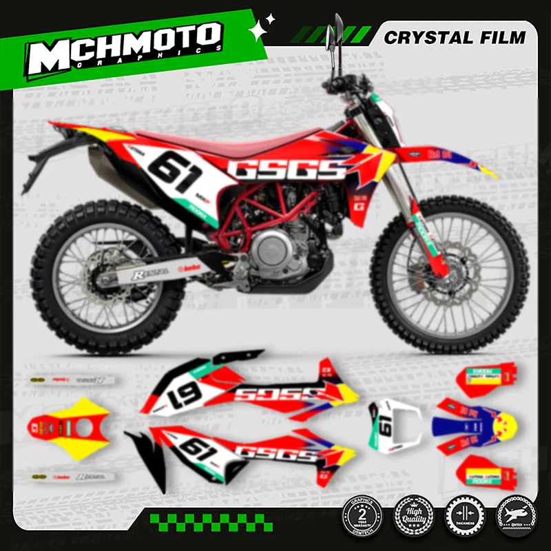 

MCHMFG MOTOR For GASGAS GAS GAS 2022 2023 2024 SM 700 ES 700 Custom Team Graphics Backgrounds Decals Stickers Kit 003