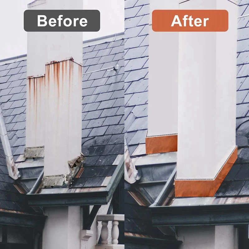 

Copper Flashing - 16 Oz 24 Gauge 0.5mm Thickness - 10 Feet Length Copper Roll - DIY Projects (24 Ga, 2Inch Width X 10FT)-AT35