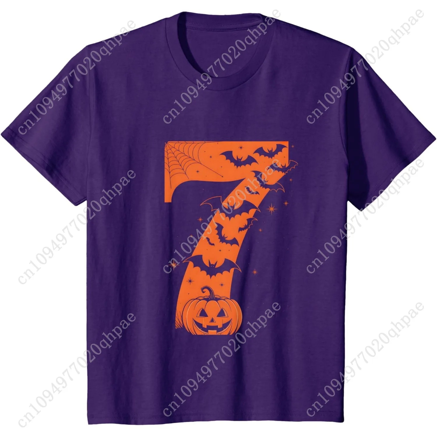 تي شيرت Fun Six Seven 6 7 Meme Design للأزواج للهالوين #4