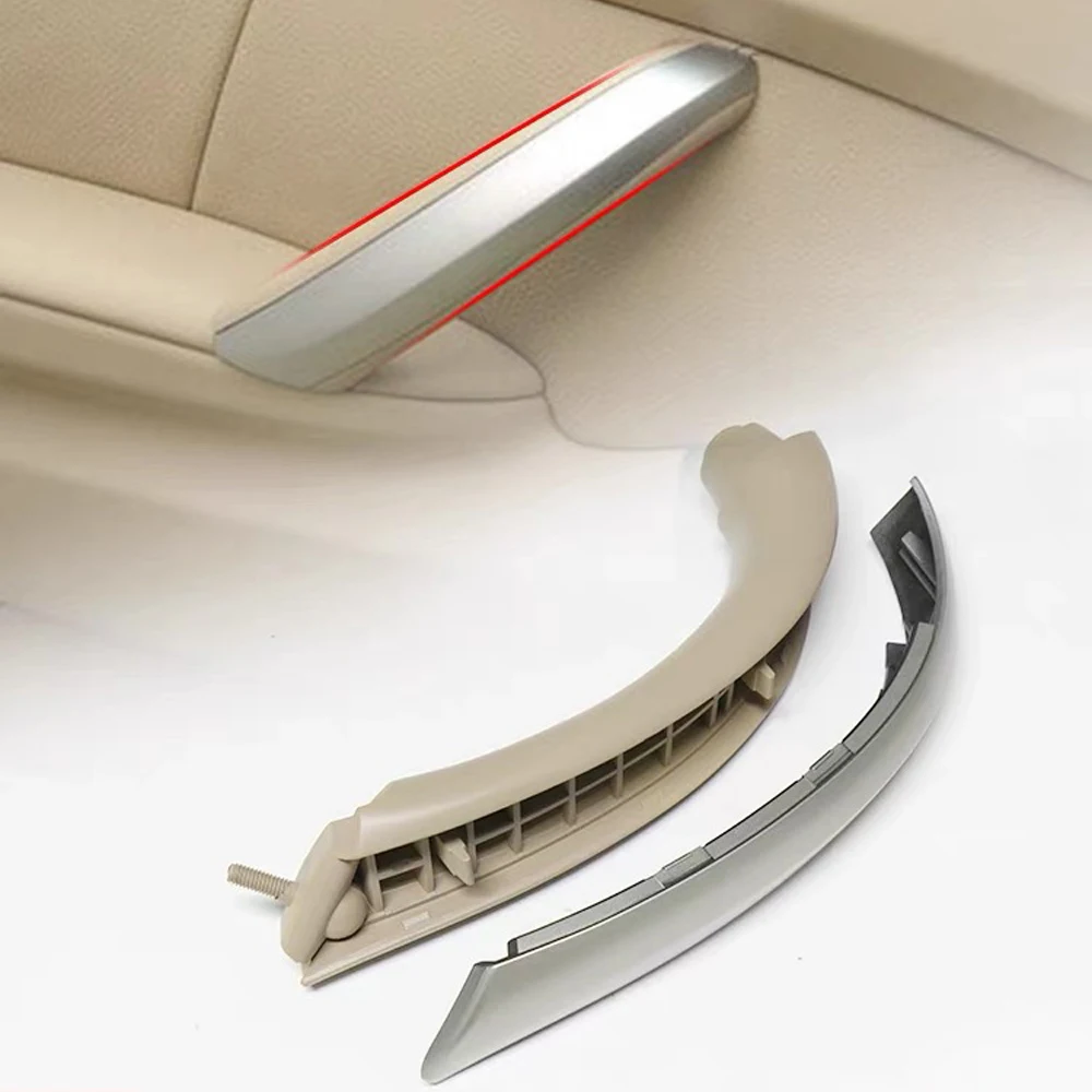 

ABS Beige Automobile Exterior Decoration Parts Inner Handle Door Panel Pull Trim Cover Front Left for BMW X5 E53 1999-2006