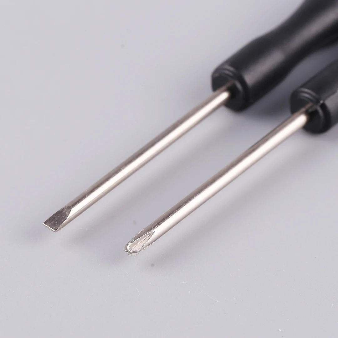 10 pz portatile piccolo mini cacciavite a taglio croce strumento di riparazione del telefono strumento di riparazione 2mm cacciavite per smontaggio in acciaio
