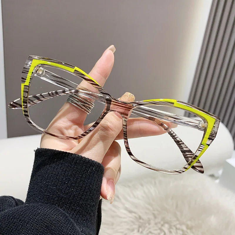 Ahora Cat Eye Glasses Frame Women Blue Light Blocking 2023Designers Eyeglasses Optical Spectacle Computer Eye Protection Glasses