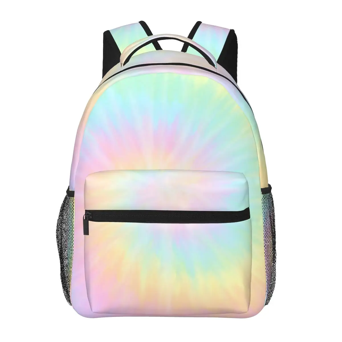 Tie Dye Pastel Wallpaper Backpacks Boys Girls Bookbag Students School Bags Cartoon Kids Rucksack Shoulder Bag Large Capacity