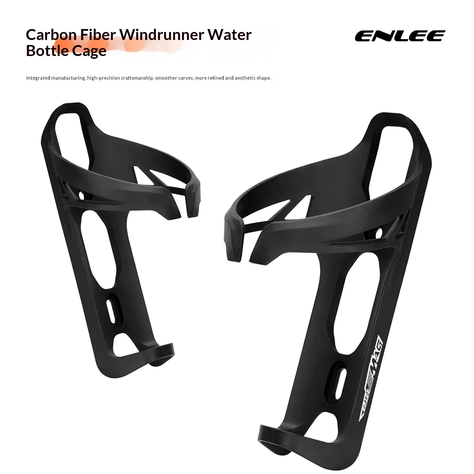 

Держатель для бутылки с водой Enlee из высокоуглеродистой стали и углеродного волокна, кронштейн для горного и шоссейного велосипеда