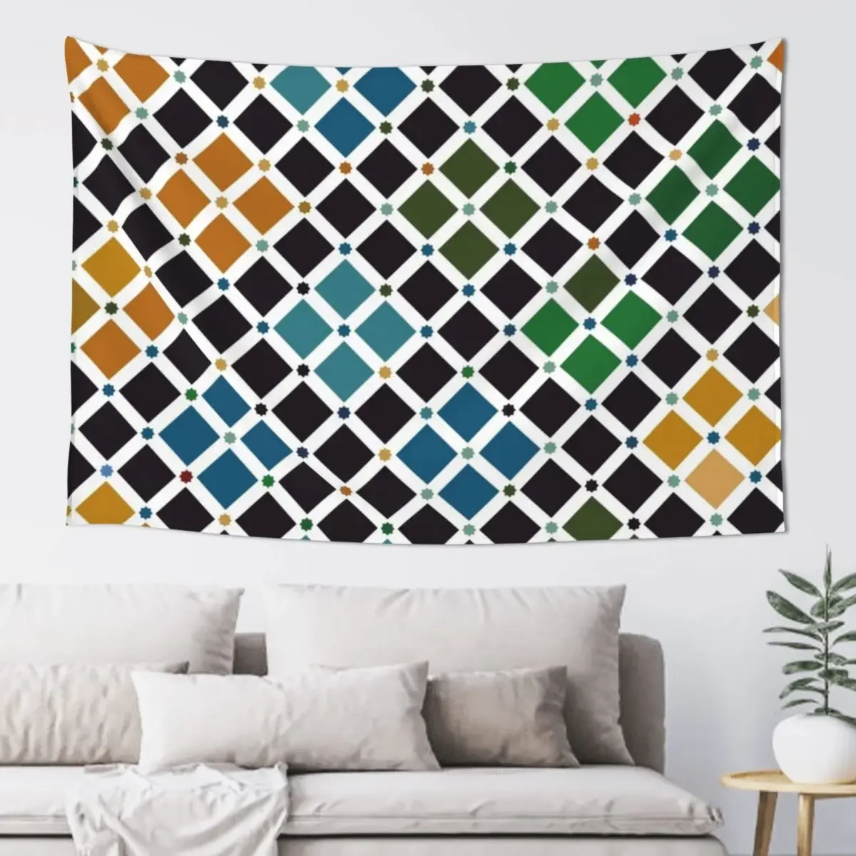 

Alhambra tile wall Tapestry Home Decor Aesthetic Aesthetic Home Decor Bedroom Deco Room Design Tapestry