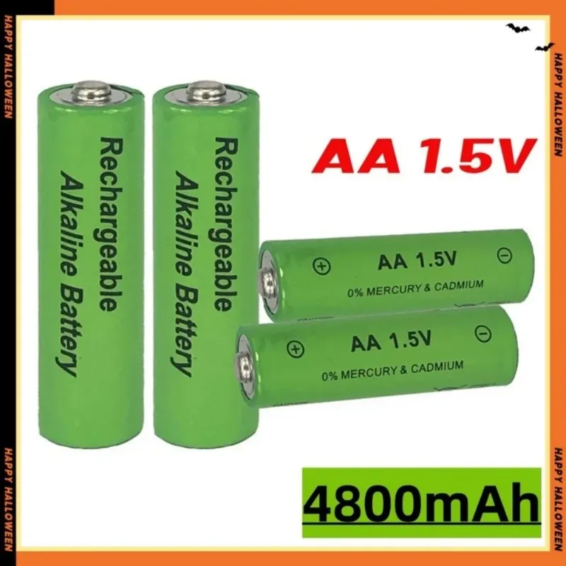 1.5V AA can recharge the battery 4800mAh alkaline battery AA for the flashlight mouse clock remote control and other +charger