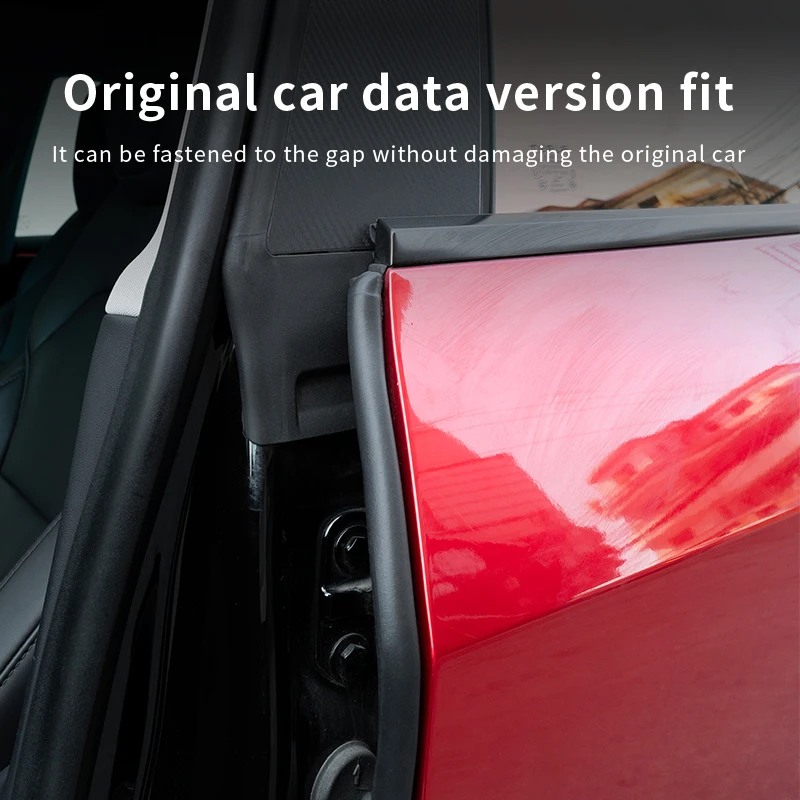 Suitable for Tesla 3/Y-shaped sealing strips, B-pillar and C-pillar noise reduction sound insulation and shock absorption rubber