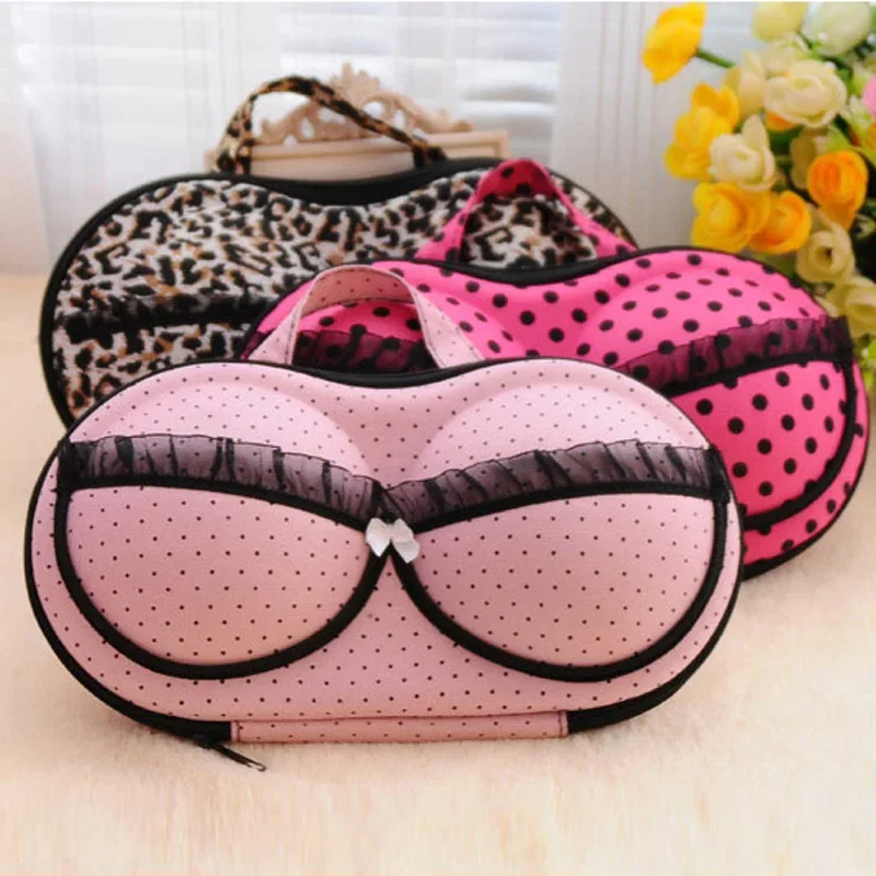 Fashion Women Travel Underwear Stoage Bag Portable Travel Organizer Box bags With Net Inside