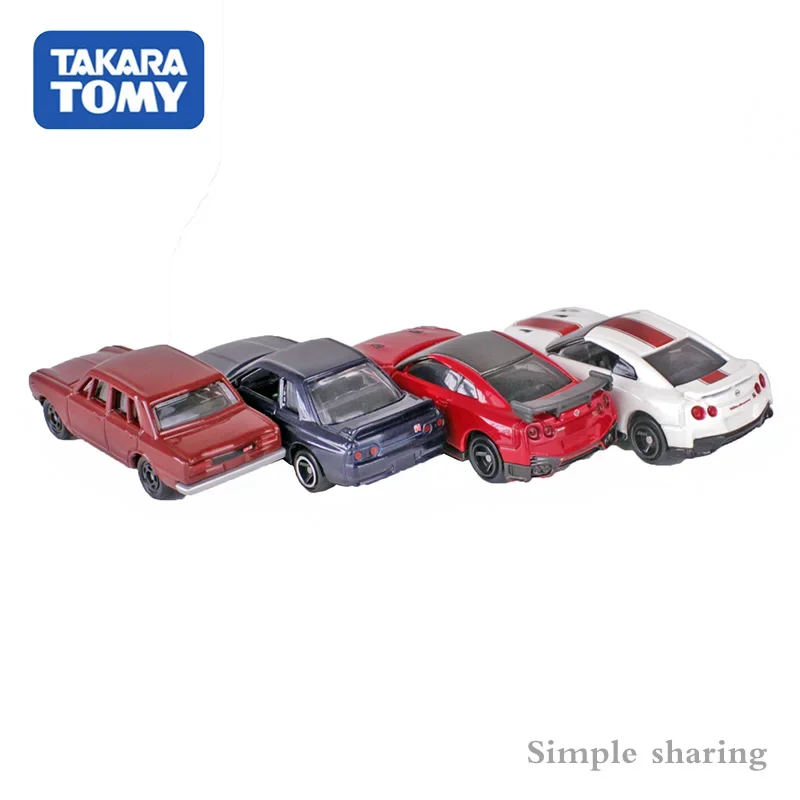 TAKARA TOMY TOMICA Nissan GT-R 50th ANNIVERSARY Collection ชุด 4 รุ่นขนาด 1/64 รถของเล่นยานยนต์โลหะ Diecast