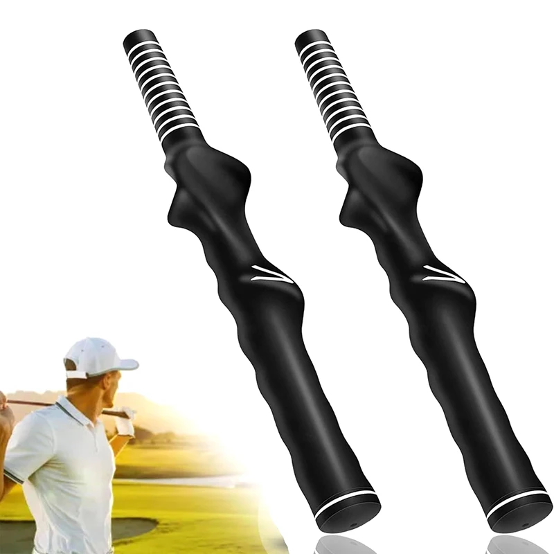 Golf Club Grips Rubber Swing Training Grip Standard Teaching Practice Training Tool Aid Right Left Hand Golfer Exerciser 2024