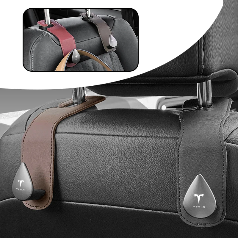 Multi-Functional 1PC Car Hook Seat Back Interior Storage Hang Storage Hooks For Tesla Model3 Model S Model X Model Y Accessories