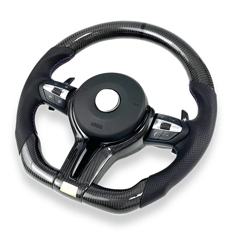 Real carbon fiber For  M Series F Series M30 M4 M5 M6 F10 F18 F15 F16 F25 F26 steering wheel