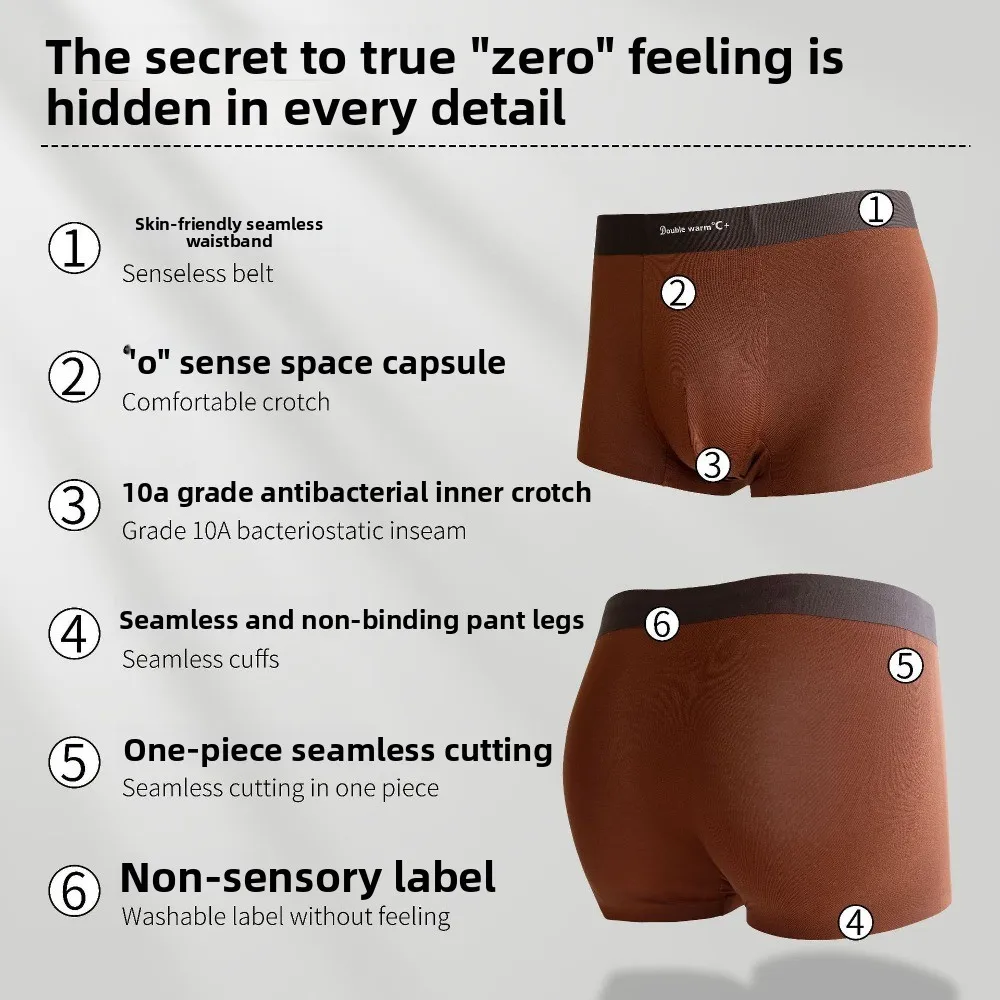 

Plus Size L-3XL Man Boxer Briefs Mid Waist Cotton Crotch Seamless Panties Boxers Seamless Underpants Underwear for Men Daily