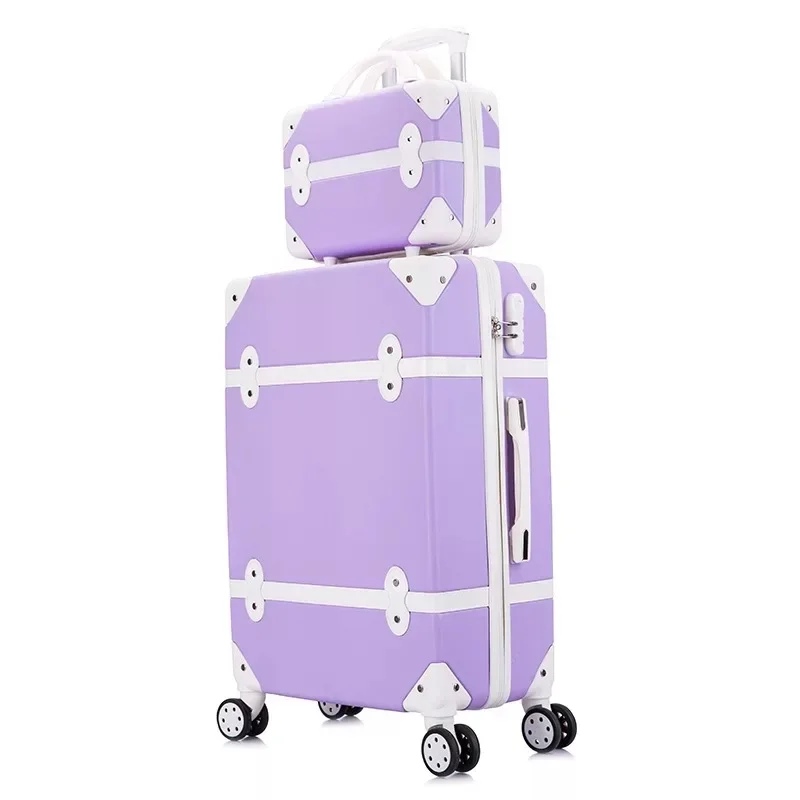 Carrylove women spinner abs retro luggage 20\