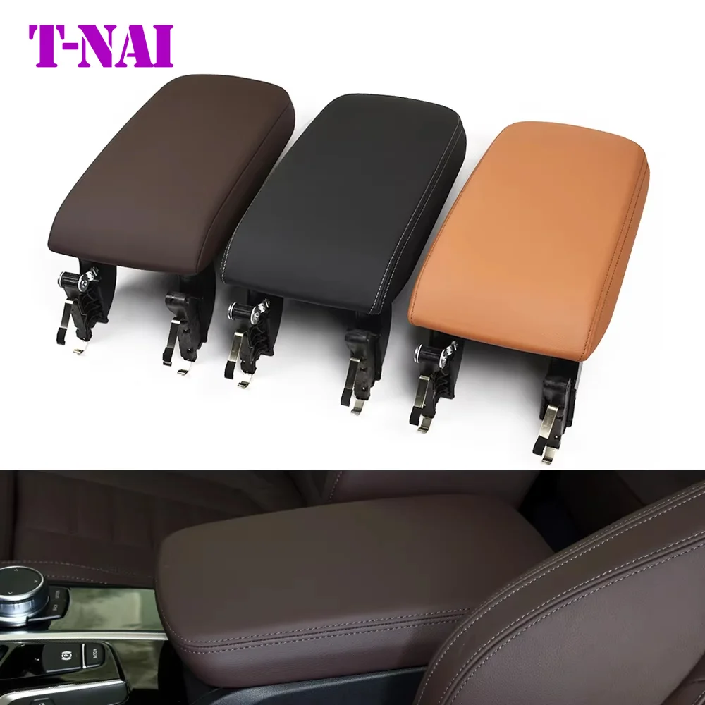 

Car Interior Front Center Console Leather Armrest Lid Box Cover Panel Replacement For BMW X3 X4 G01 G02 G08 F97 F98 2018-2021