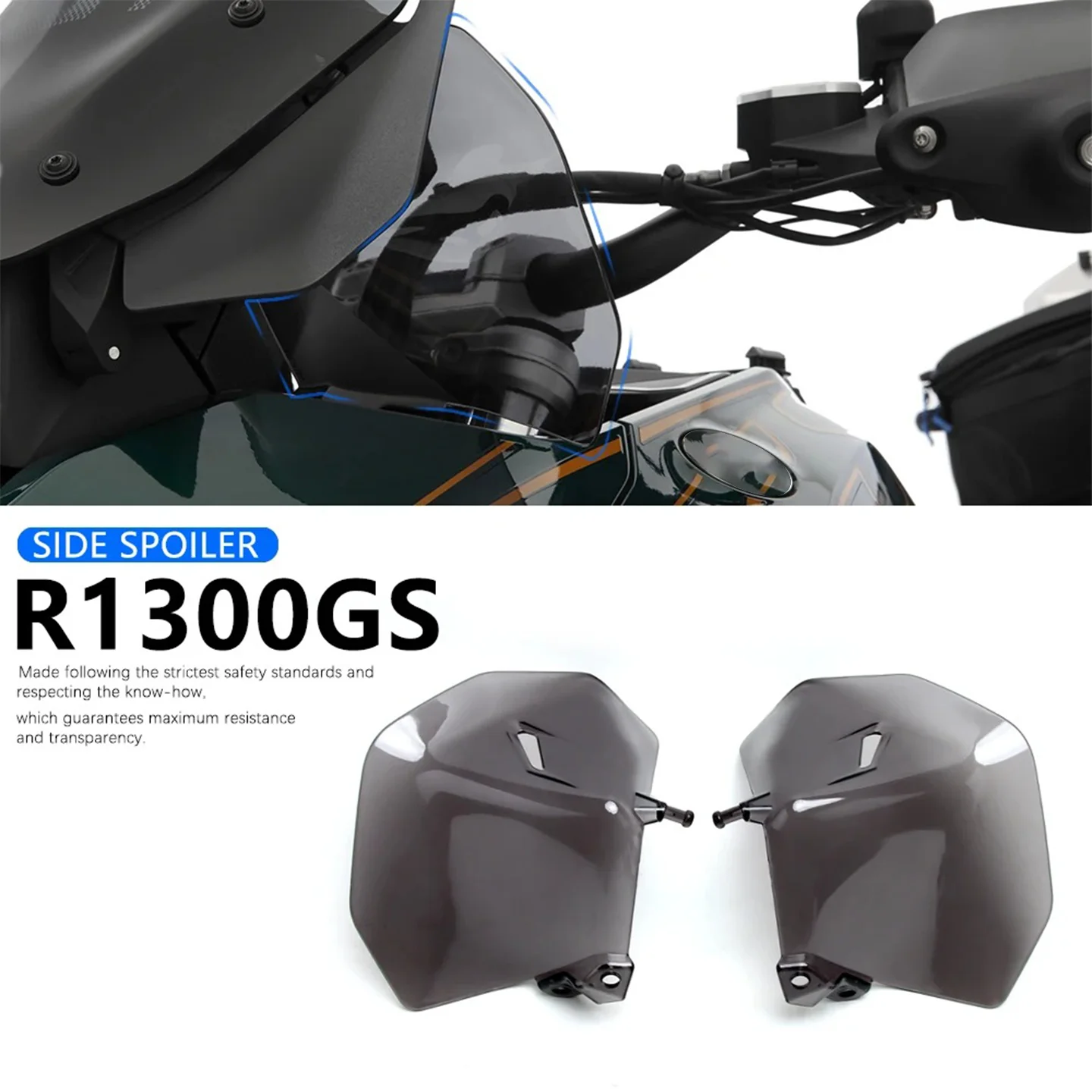 

Для BMW R1300GS мотоциклетный боковой спойлер R1300gs двусторонние дефлекторы аксессуары 1300GS боковое ветровое стекло R1300GS DEFLECTORS 2023-