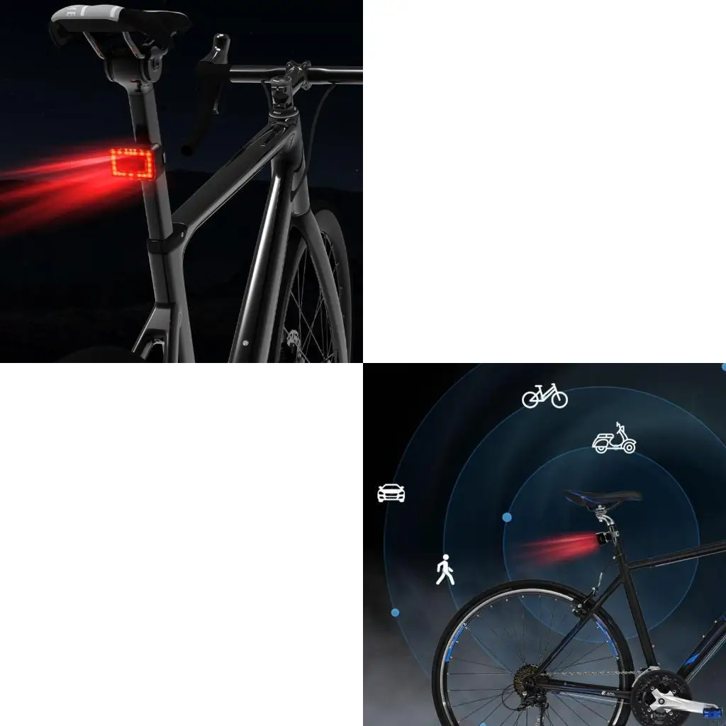 

Велосипеды задний задний фонарь с визуальными оповещениями для приближающихся транспортных средств.
