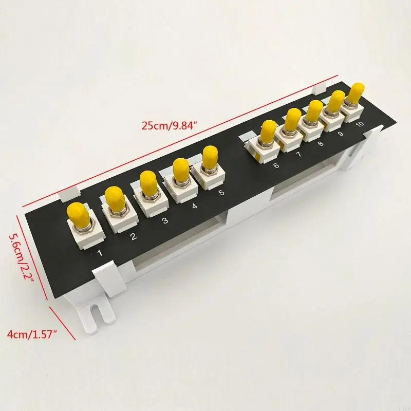 E1PF 10PORT ST Оптическая патч-патч-патч с монтажным кронштейном для кейстоун