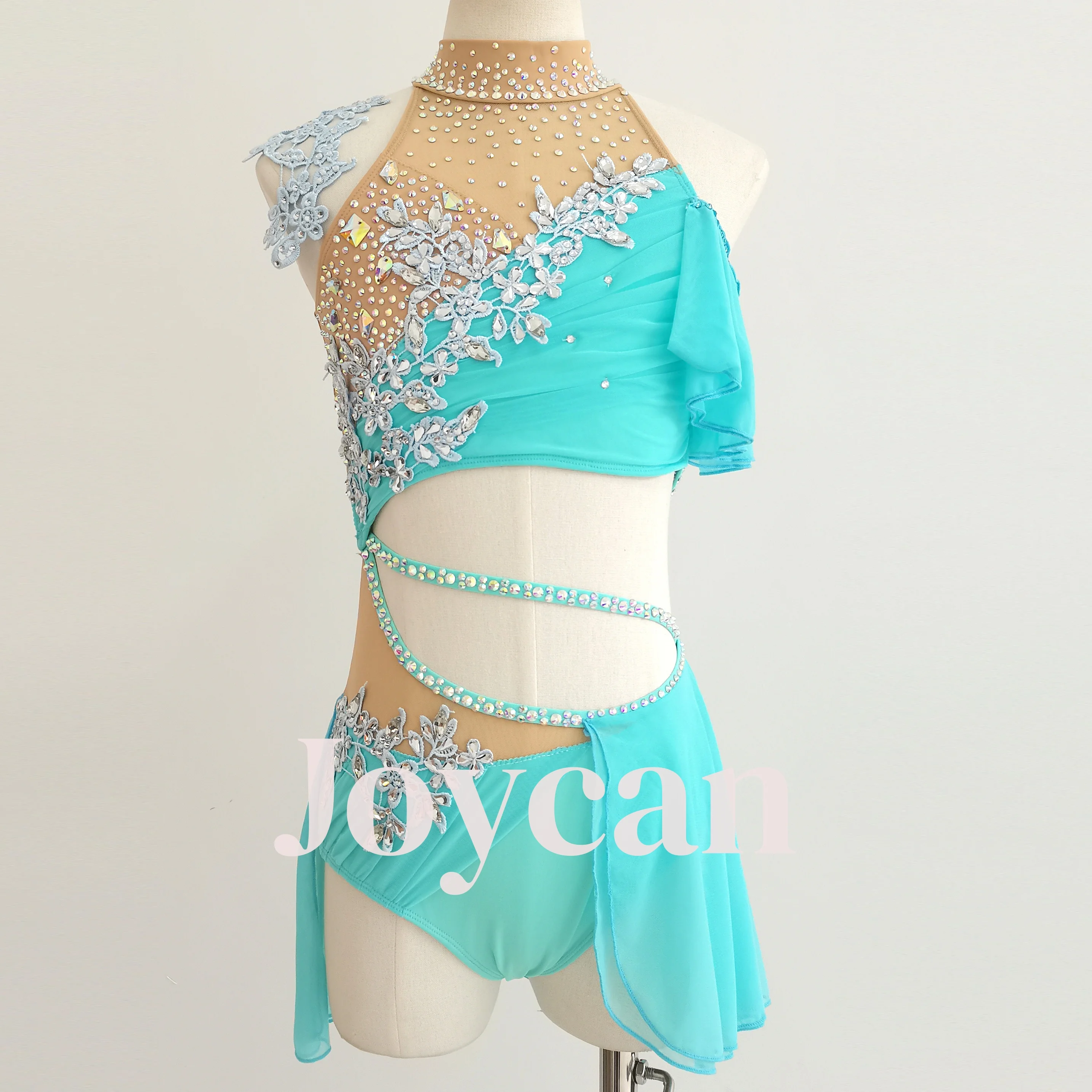 Joycan Lycial فستان رقص فتاة الماس القطب الرقص الباليه أداء المنافسة تخصيص اليدوية هدية دنة BD8786