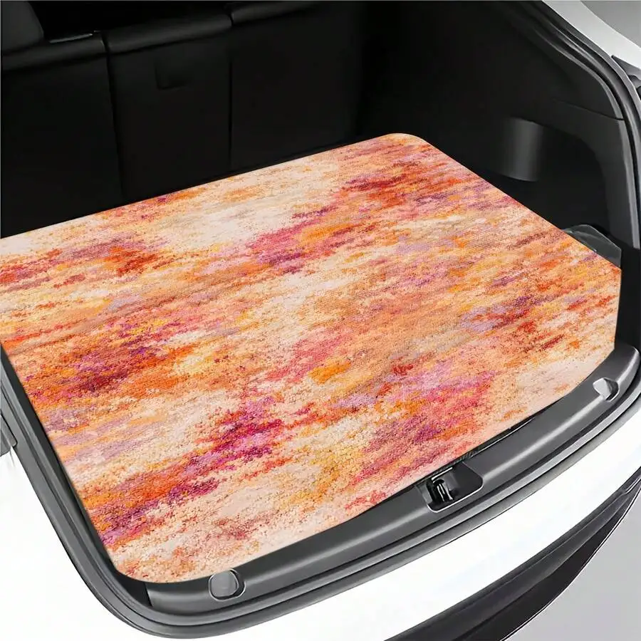 

Universal Car Trunk Mat With Printed Pattern For SUV Sedan Truck All Weather Protection