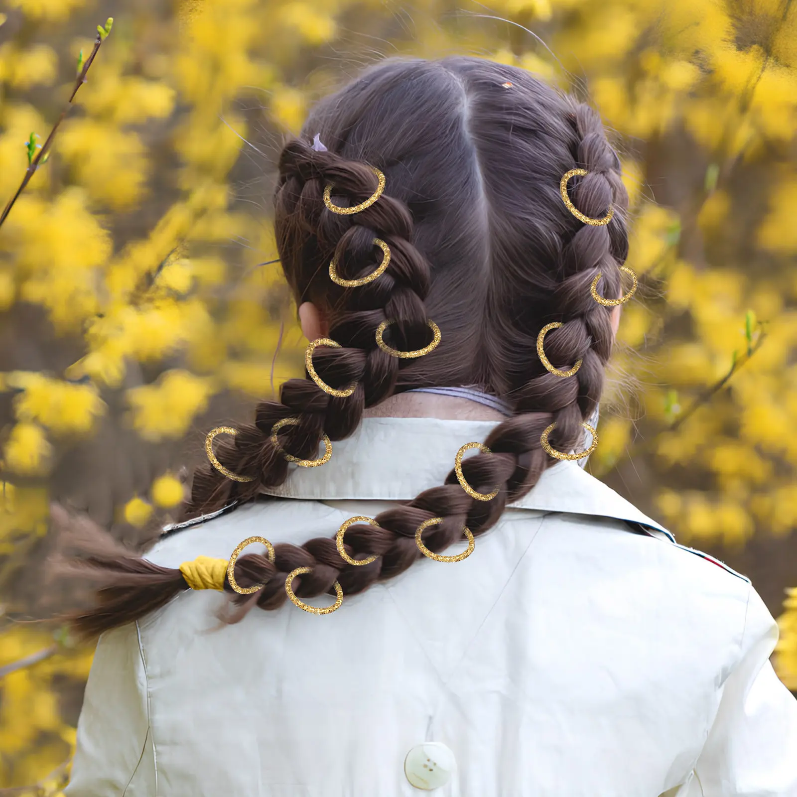 

Box Braid Accessories Hair Charms Beads Rings Metal Cuff Exquisite Designs Long-Lasting Wear Easy to Use Hair Jewelry