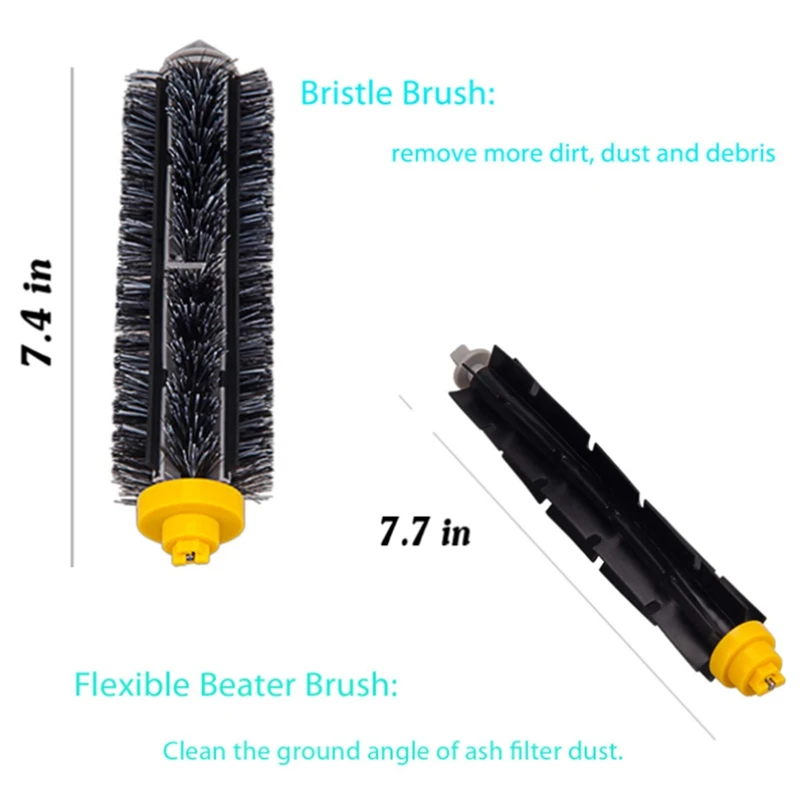 Filtre de brosse principale et latérale pour Irobot Roomba, accessoires de remplacement, 600, 620, 630, 650, 660