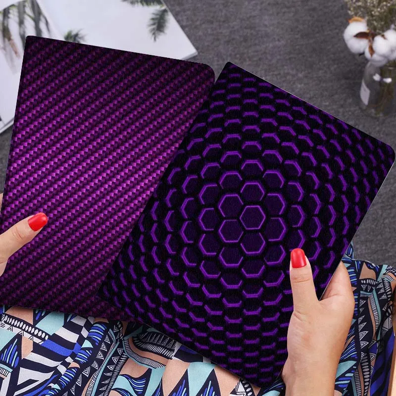 

Carbon Fiber Pattern For Xiaomi Mi Pad Mini 4 5 6 7 SE Pro Plus Redmi Pad 2 SE 2025 8.8 11 Foldable Tablet Case Gift