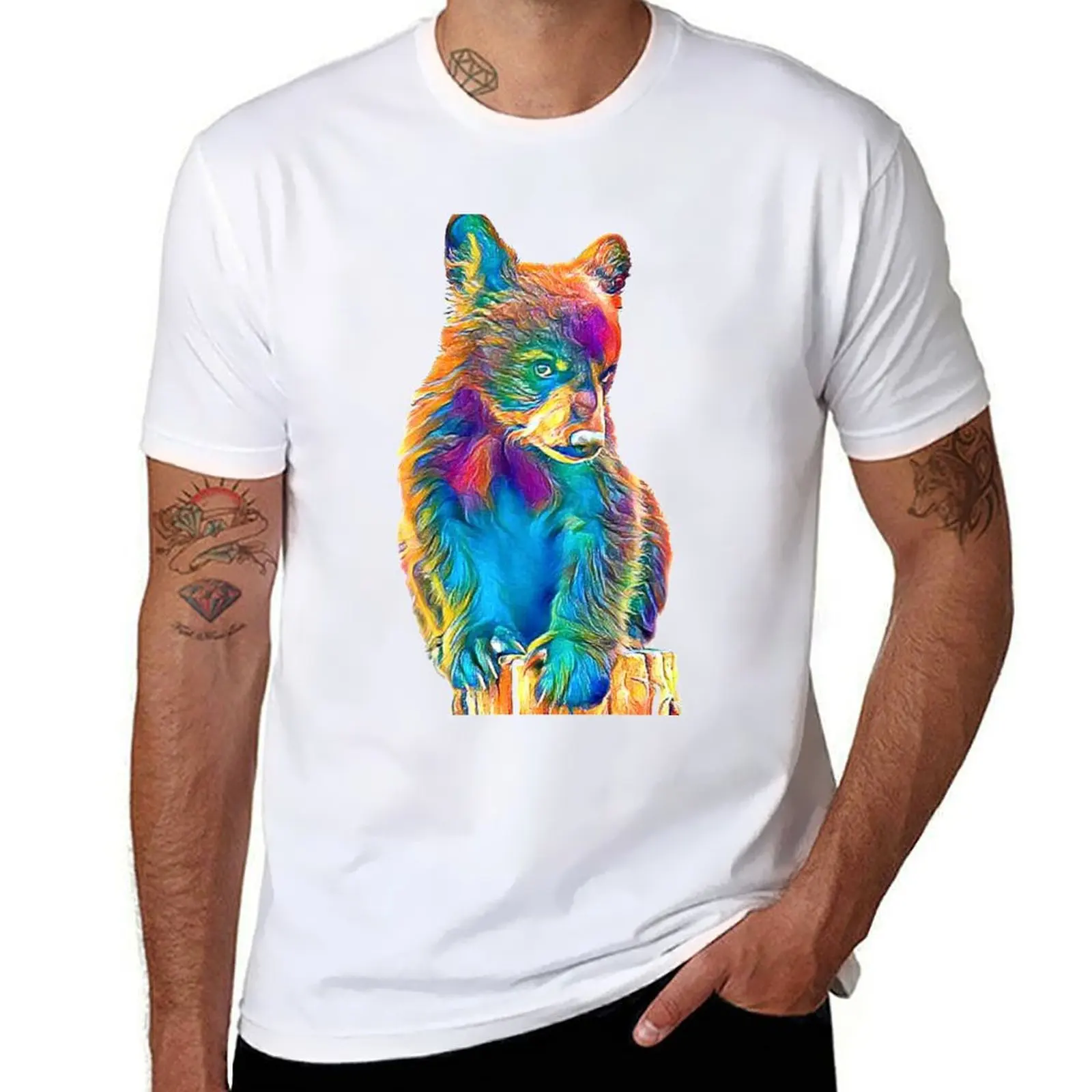 

Baby Bear Cub T-Shirt cotton tshirt 100% t shirts for man cotton T-Shirt