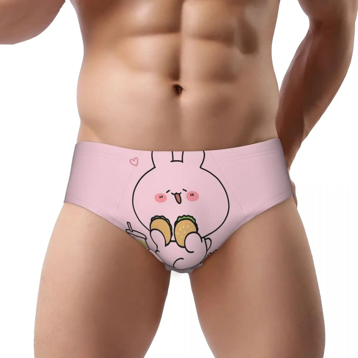

Custom Men Asamimichaan Anime Cartoons Asamimi Men Brief Panties Male Comfort Underwear Underpants