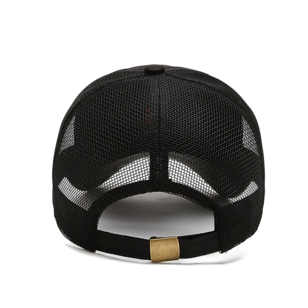 Casual Men's Quick-drying Hat Mesh Design Solid Color Short Brim Baseball Cap Ultra Thin Breathable Sun Visor Cap Unisex