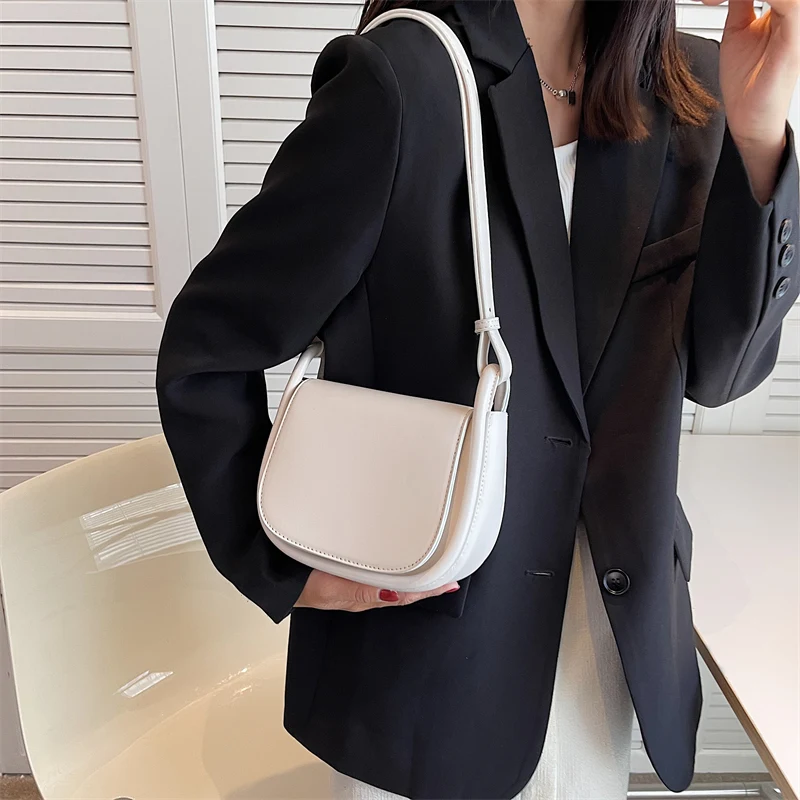 2023 Winter Brand PU Leather Women\'s Designer Underarm Handbag Short Handle Luxury Brand The Latest Shoulder Crossbody Bags