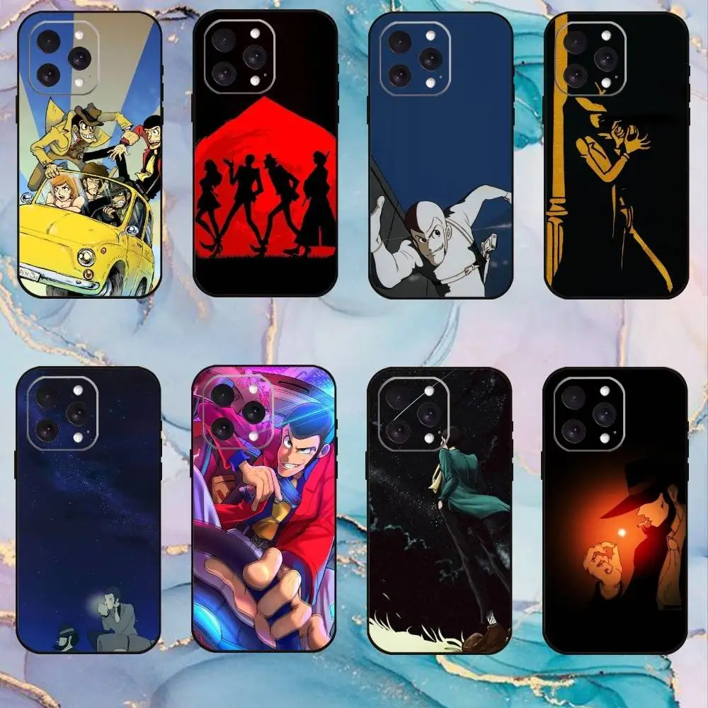 

Lupin the T-Third Phone Case For iPhone17,16,15,14,13,12,11 Plus,Pro Max Soft Black Cover