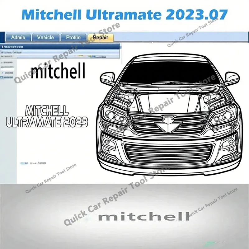 2023.07 MITCHel ULTRAMATE 7 OBD2 Scanner COMPLETE ADVANCED NEW MITCHel ESTIMATING SYSTEM+Patch For Unexpire With Install Video