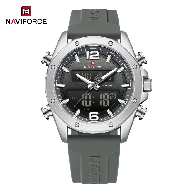 

NF9264 NAVIFORCE мужские часы, роскошные лучшие бренды, многофункциональные часы с хронографом для мужчин, водонепроницаемые мужские часы с автоматической датой 3ATM