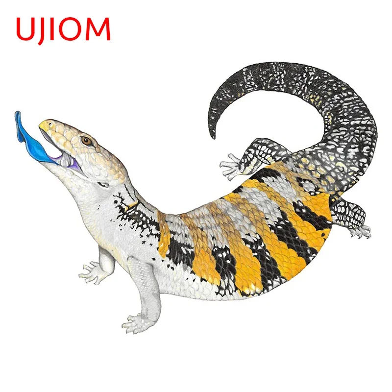 UJIOM Blue Tongue Skink Animal Wall Stickers Home Decoration Living Room Decor Moisture Proof Wall Decal Mural Art