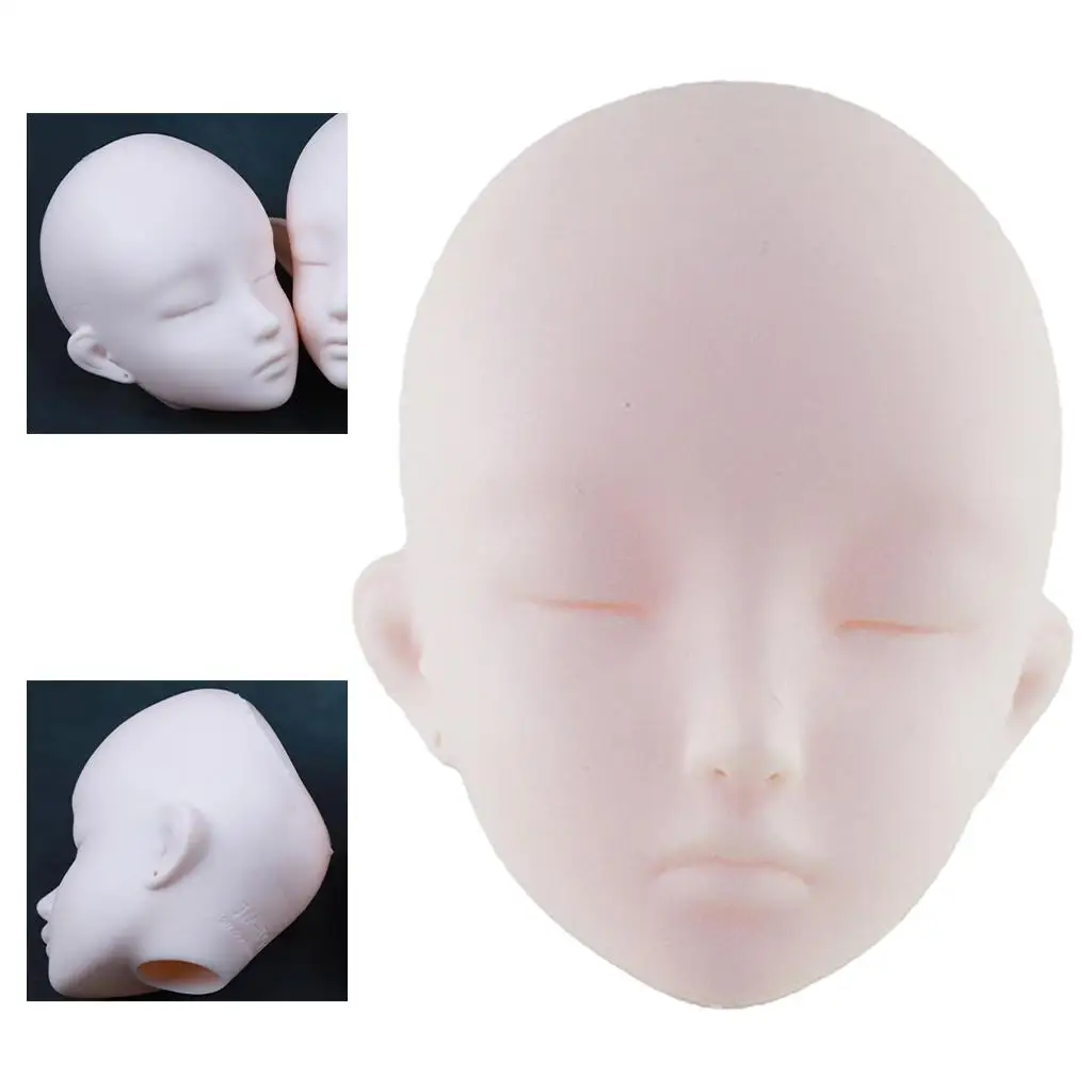 

1/3 Doll Head Sculpt Vinyl Body Jointed Parts DIY Accessories for 60cm Dolls Faceup and Repair