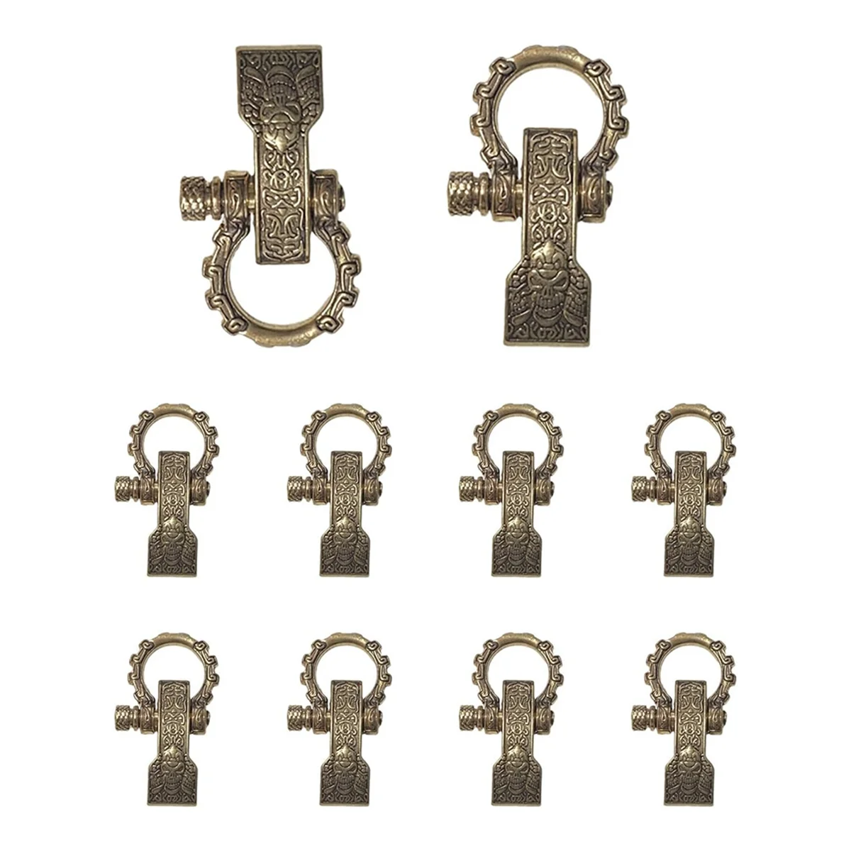 Hebillas Paracord, cierres de lazo, pasador de tornillo, grillete de anclaje, grilletes ajustables, hebillas para pulsera Paracord, cinturón dorado, 10 Uds.