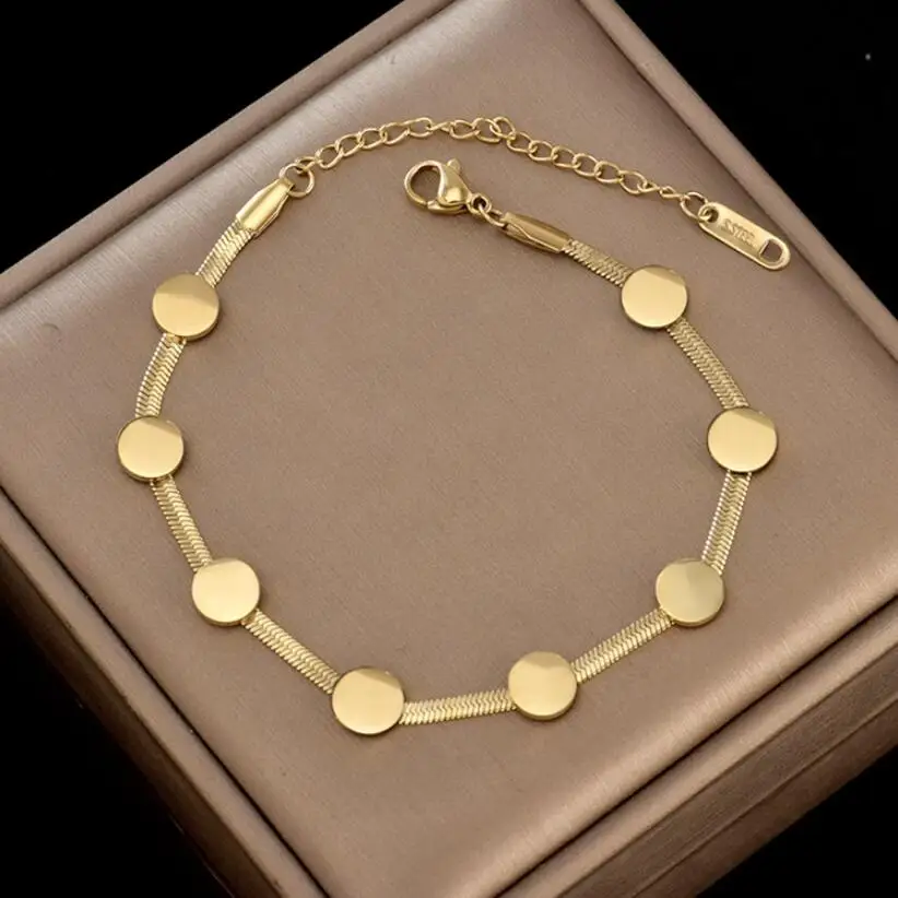 316L الفولاذ المقاوم للصدأ الهيب هوب هندسية الجولة خياطة ثعبان العظام سلسلة قلادة سوار للنساء موضة غرامة مجوهرات مجموعة