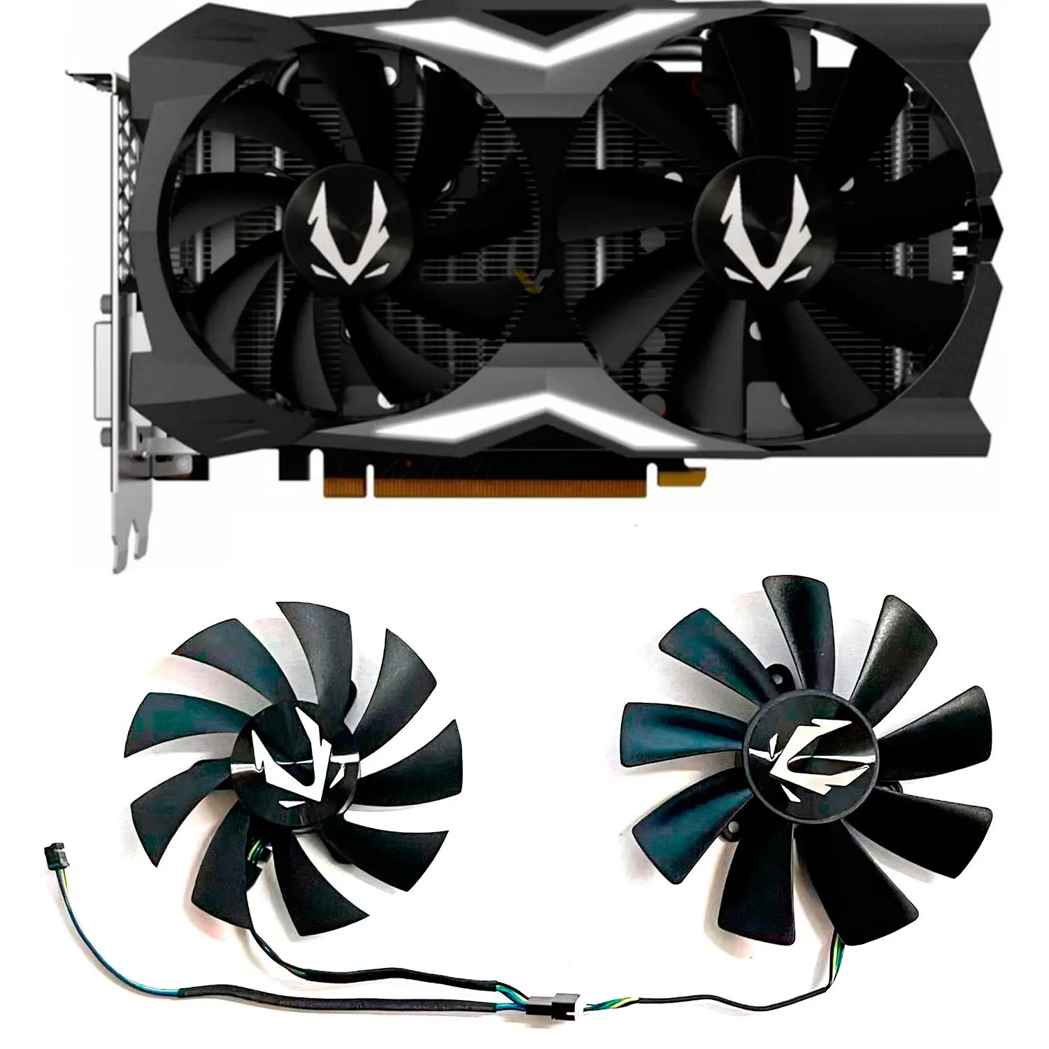 

Brand new 87MM GA92S2U 100MM GAA8S2U 4PIN for Zotac Rtx2070 RTX 2070 OC mini graphics card GPU fan