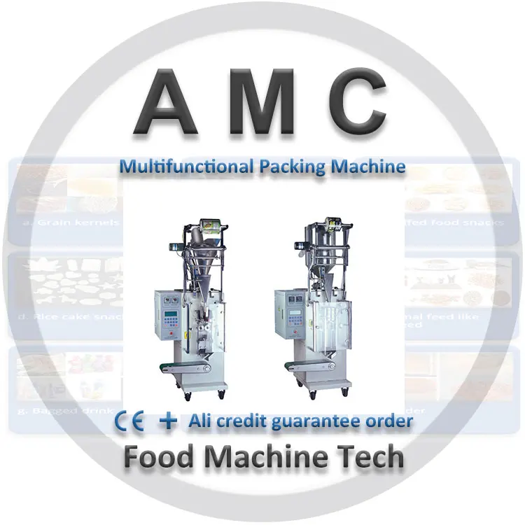 Pacote de máquina de amarrar alimentos portátil Americhi + máquina de embalagem de saco de pó vertical + máquina de embalagem de alimentos caixa de alumínio