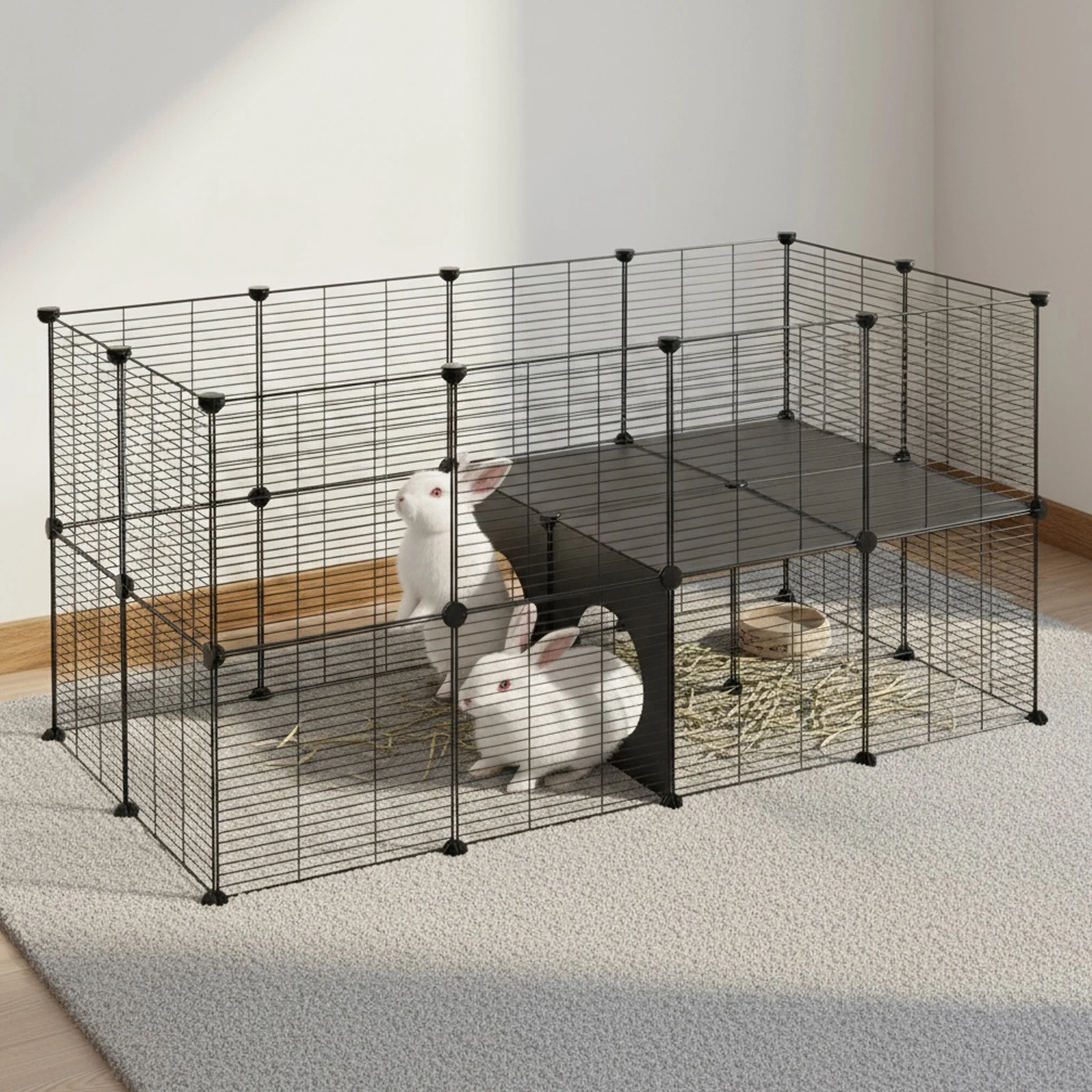 

Клетки для морских свинок 57.09x29.53x29.53 дюйма, вольер для мелких животных: морских свинок, кроликов, ежей, кур