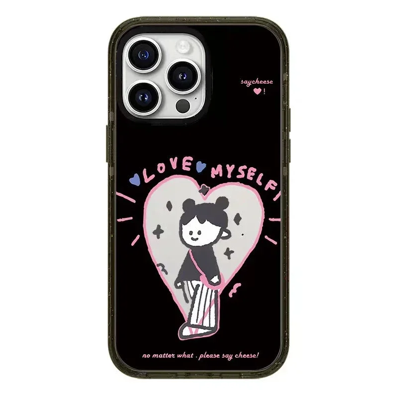

2.0 Acrylic Love Myself iPhone 11 12 13 15 14 Pro Max Protective Case, Fits iPhone 15 Pro Max
