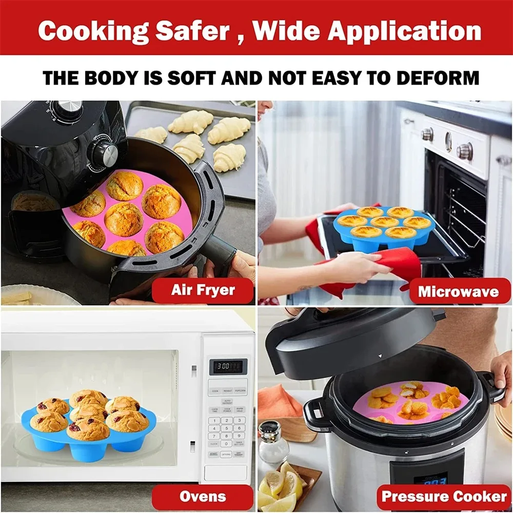 Silicone Cake Molds air fryer molds air fryer Accessories Microwave Oven Baking Mold Baking Cake Silicone Mold Baking Tools