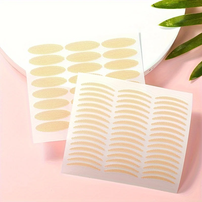

240pcs Lace Double Eyelid Tapes Stickers, Natural Eyelid Lift Strips Eyelid Tapes, Instant Big Eye Double Fold Eyelid Tapes For